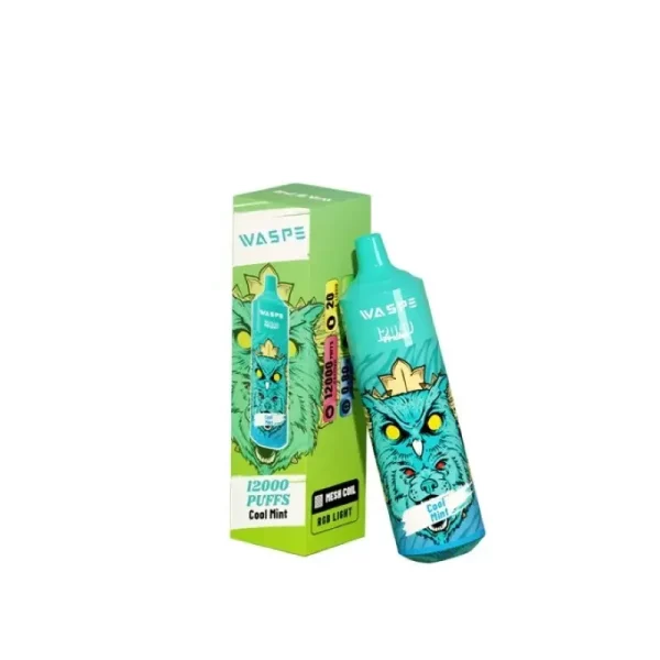 WASPE 12000 PUFFS Digital Box Disposable VapeCool Mint WASPE 12000