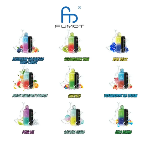 Fumot Tornado 20000 Puffs Disposable VapeStrawberry-lce