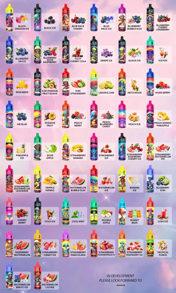 JNR-Alien-10000-puffs-Disposable-Vape JNR Alien 10000 puffs Disposable Vape Produktgeschmacksauswahl