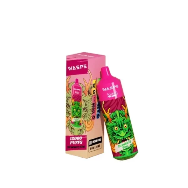WASPE 12000 PUFFS Digital Box Disposable Vape Strawberry Kiwi WASPE 12000