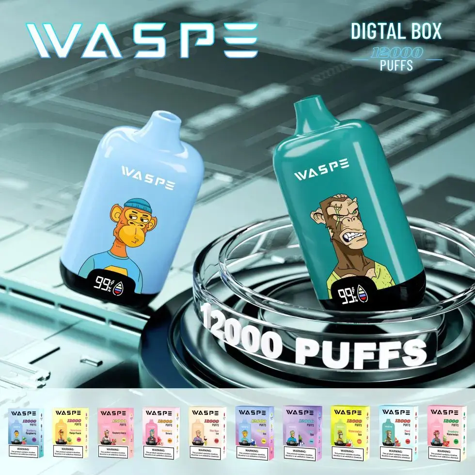 WASPE 12000 Puffs Digital Box Disposable Vape WASPE 12000 Puffs Digital Box Disposable Vape (1)