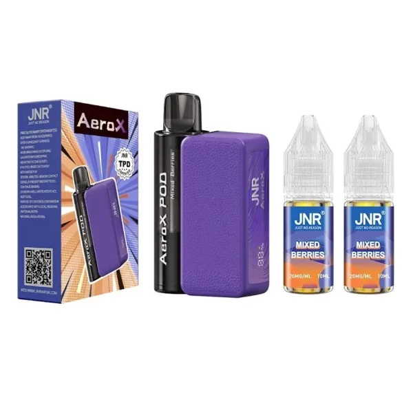 JNR AeroX 32000 puffs Refillable Vape mixed berries jnr aerox 32000
