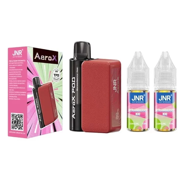 JNR AeroX 32000 puffs Refillable Vape strawberry ice jnr aerox 32000